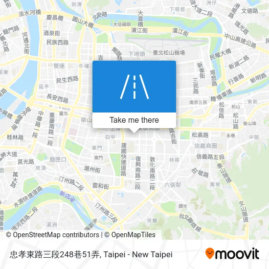 忠孝東路三段248巷51弄地圖