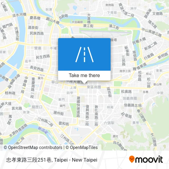 忠孝東路三段251巷地圖