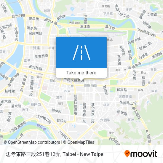忠孝東路三段251巷12弄地圖