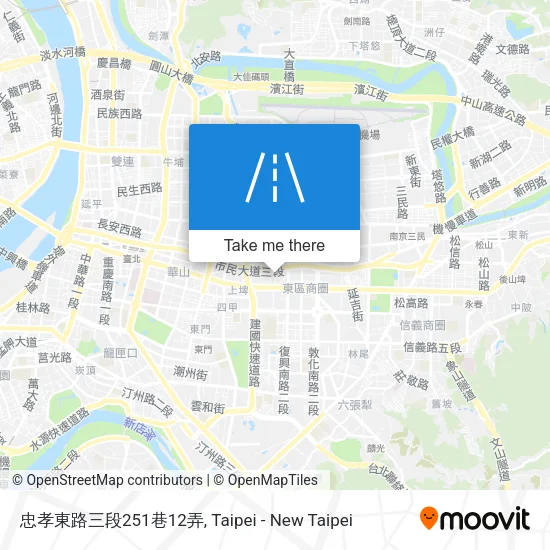 忠孝東路三段251巷12弄地圖