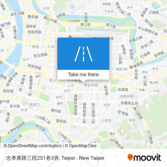 忠孝東路三段251巷3弄地圖