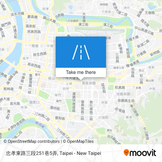 忠孝東路三段251巷5弄地圖