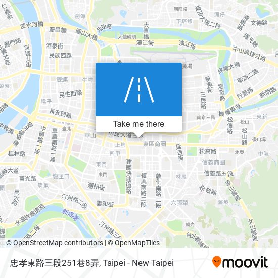 忠孝東路三段251巷8弄地圖