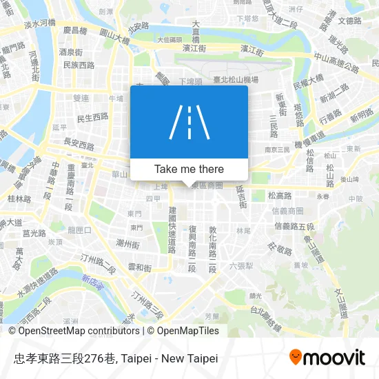 忠孝東路三段276巷地圖