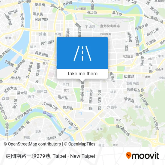 建國南路一段279巷地圖