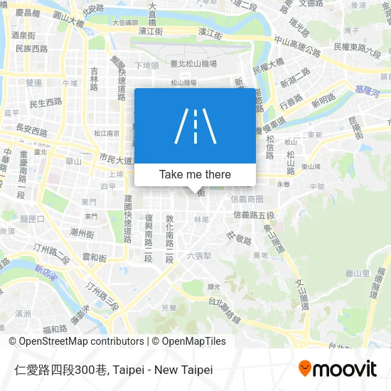 仁愛路四段300巷地圖