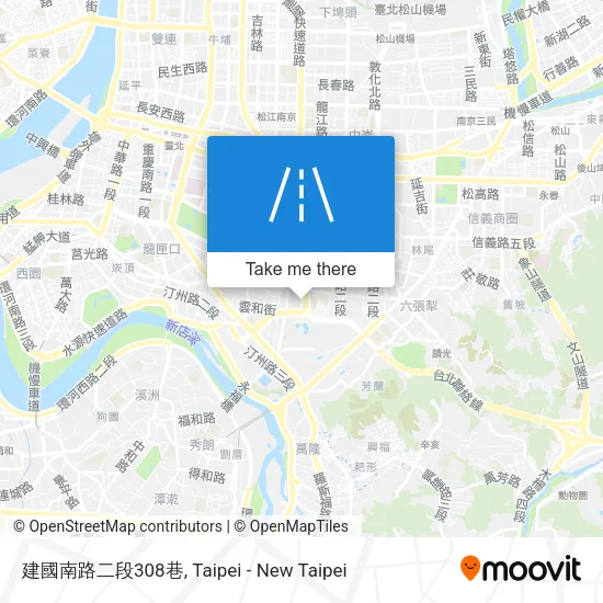 建國南路二段308巷地圖