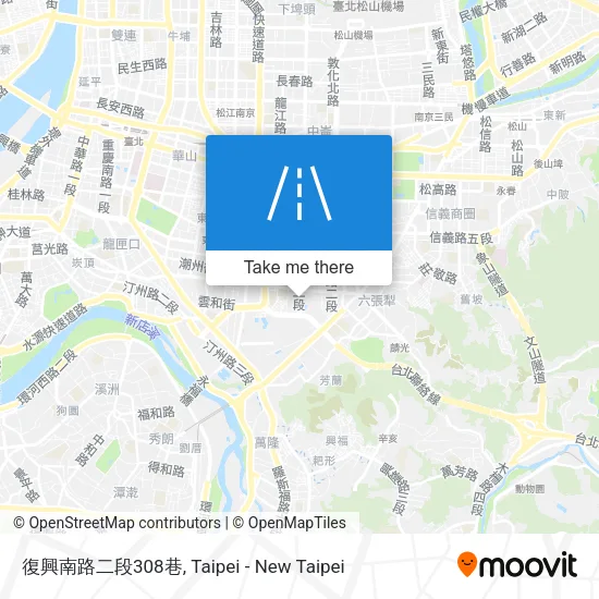復興南路二段308巷地圖