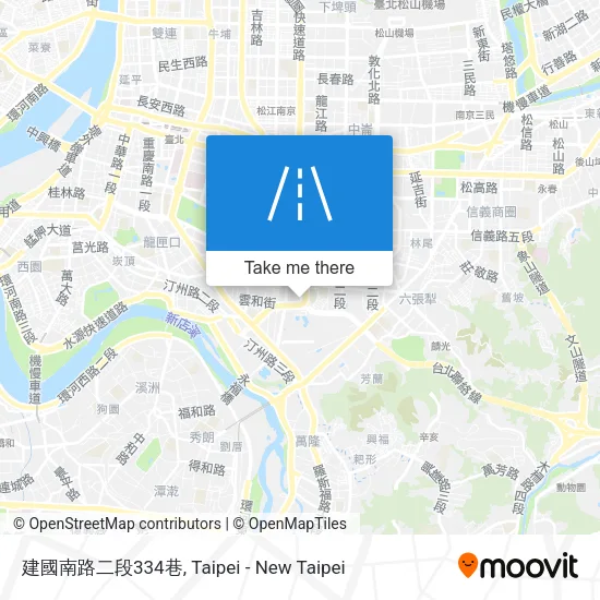 建國南路二段334巷地圖