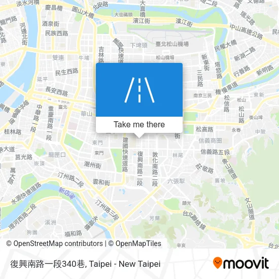 復興南路一段340巷地圖