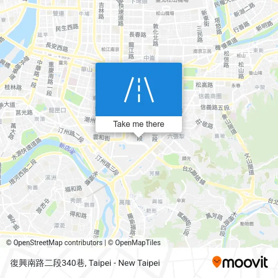 復興南路二段340巷地圖