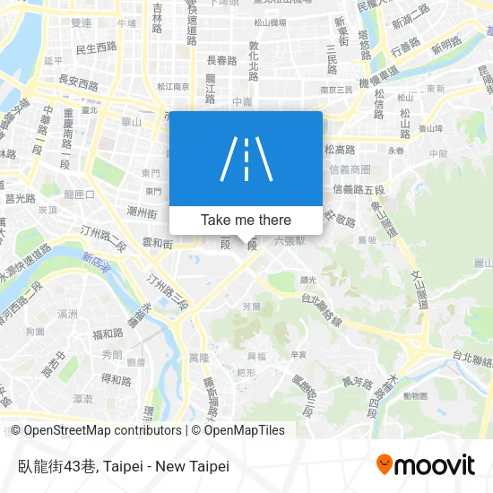 臥龍街43巷地圖