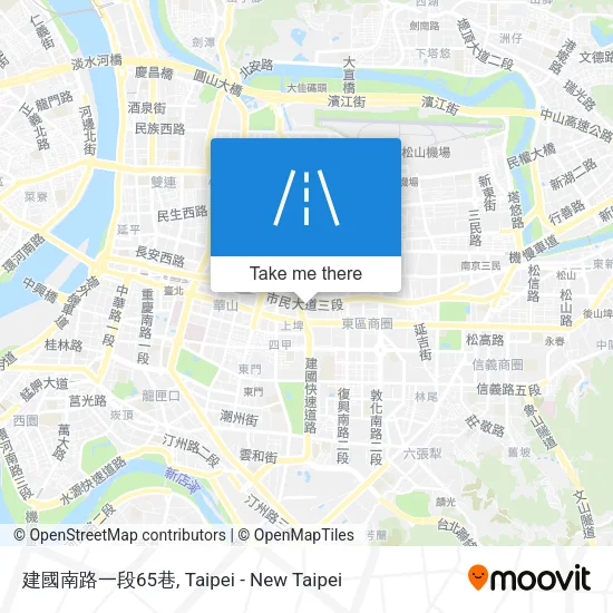 建國南路一段65巷地圖