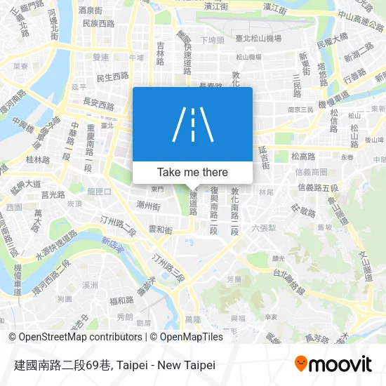建國南路二段69巷地圖