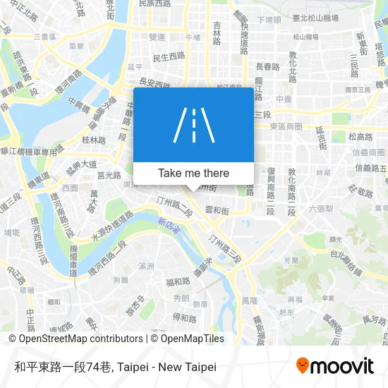 和平東路一段74巷地圖