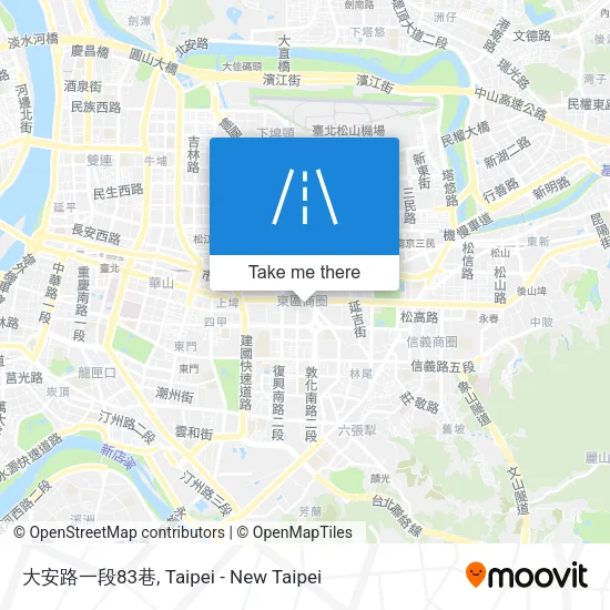 大安路一段83巷地圖