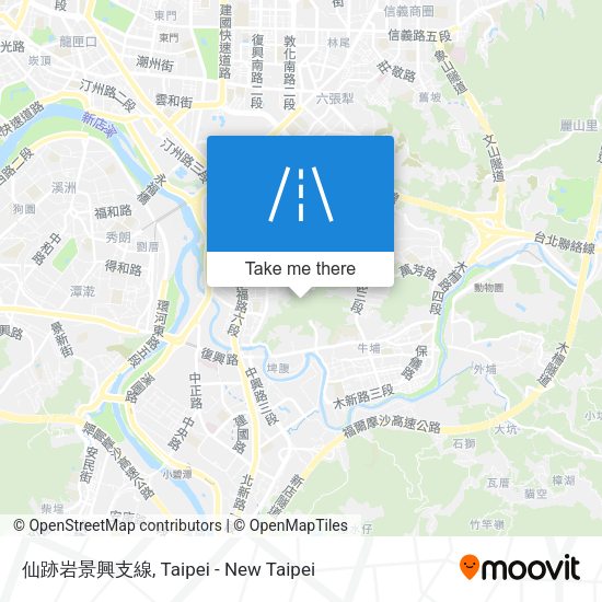 仙跡岩景興支線地圖