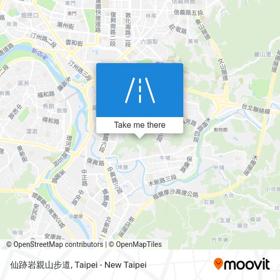 仙跡岩親山步道地圖