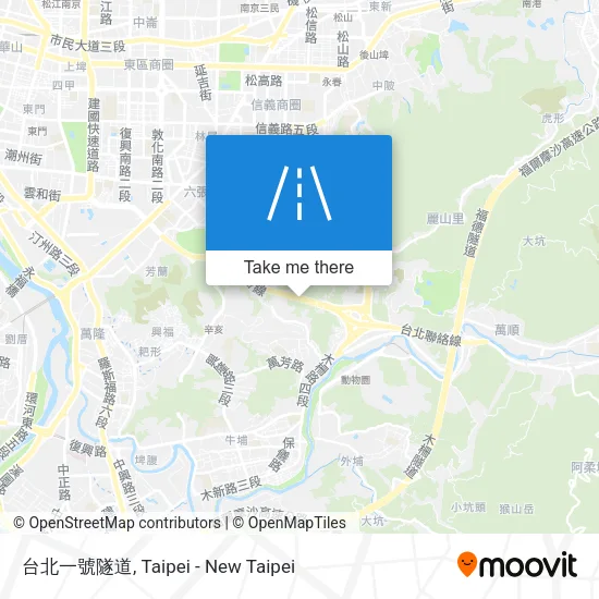 台北一號隧道 map