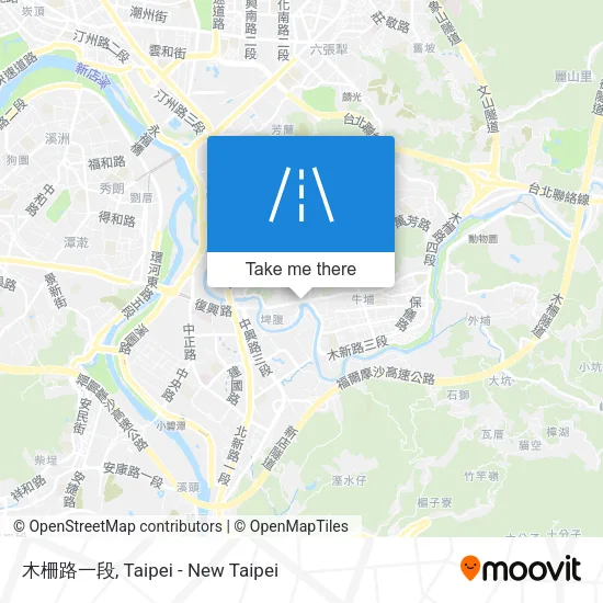 木柵路一段地圖