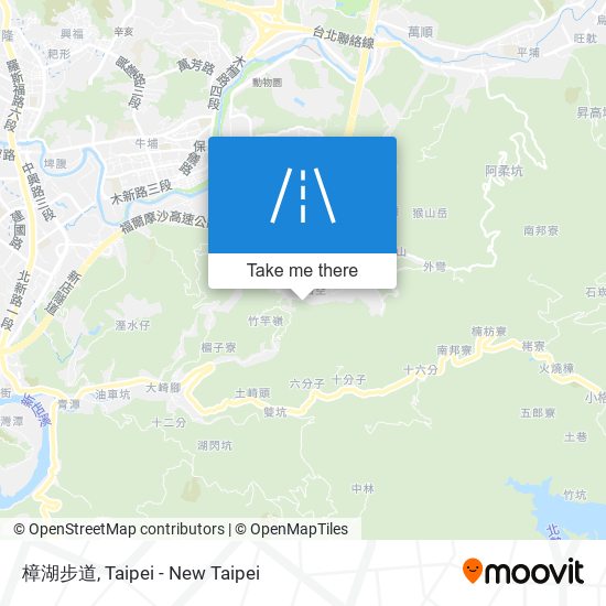 樟湖步道 map