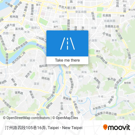 汀州路四段105巷16弄地圖