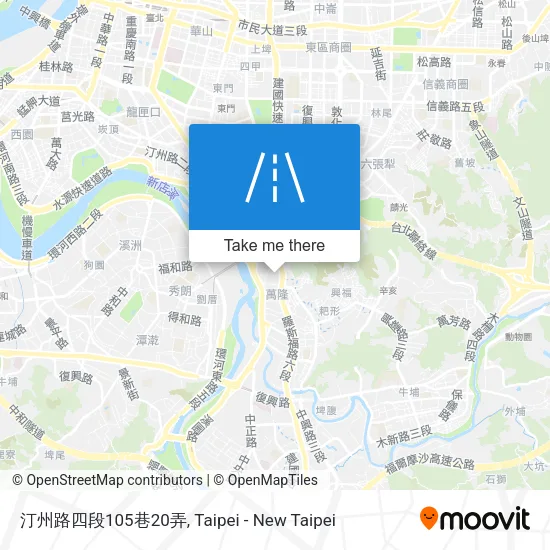 汀州路四段105巷20弄地圖