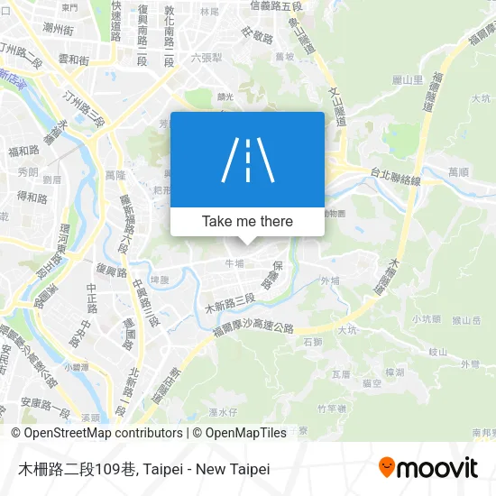 木柵路二段109巷地圖