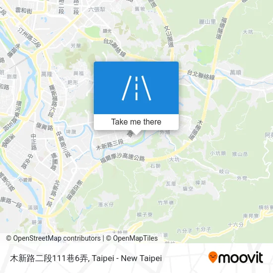 木新路二段111巷6弄地圖