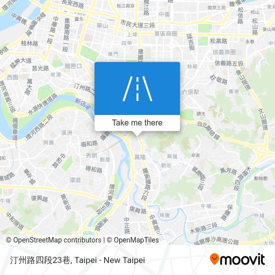 汀州路四段23巷地圖