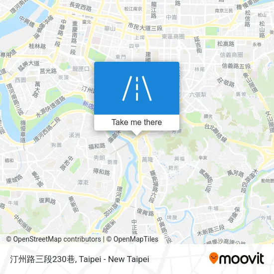 汀州路三段230巷地圖