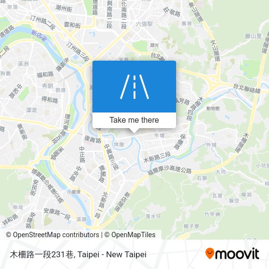 木柵路一段231巷地圖