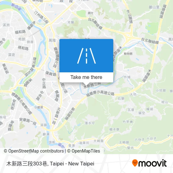 木新路三段303巷地圖