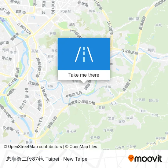 忠順街二段87巷地圖