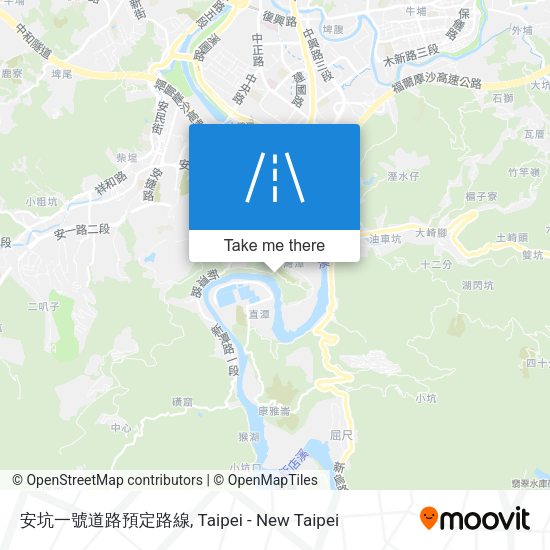 安坑一號道路預定路線 map