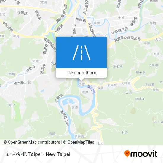 新店後街 map