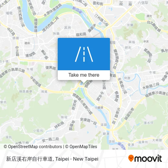 新店溪右岸自行車道 map