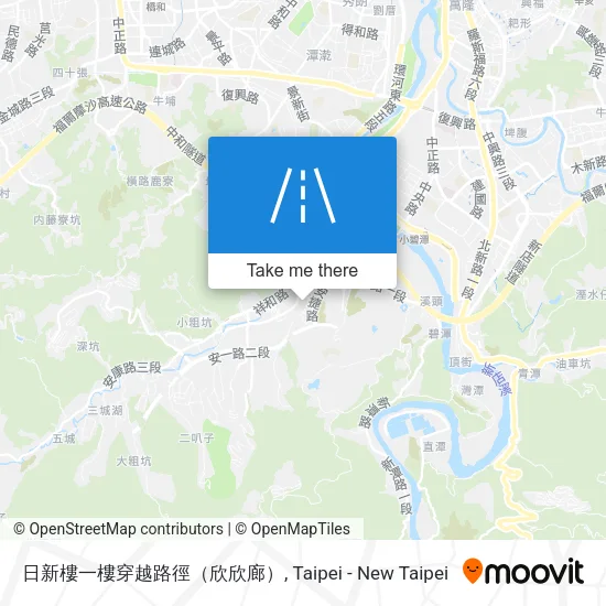 日新樓一樓穿越路徑（欣欣廊）地圖