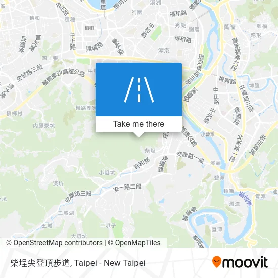 柴埕尖登頂步道 map