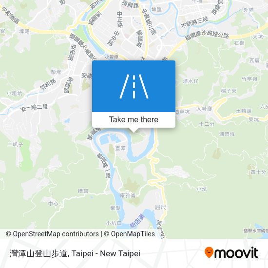 灣潭山登山步道地圖