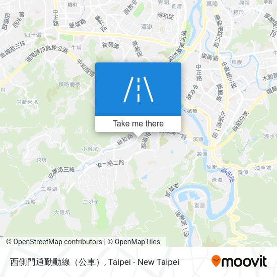 西側門通勤動線（公車）地圖