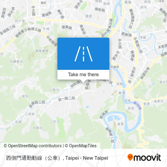 西側門通勤動線（公車） map