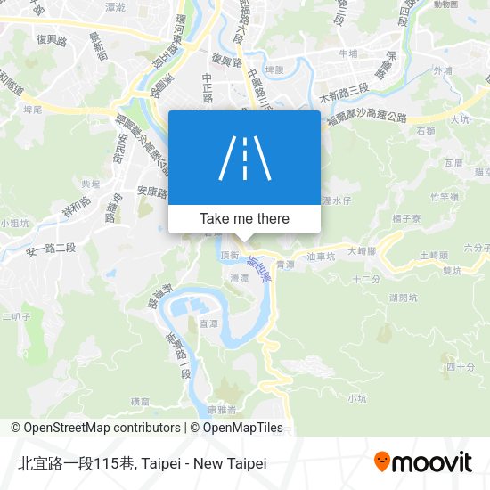 北宜路一段115巷地圖