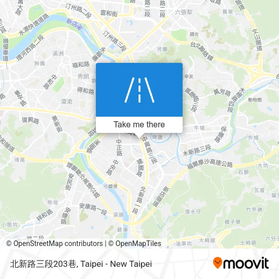北新路三段203巷地圖