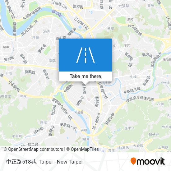 中正路518巷地圖
