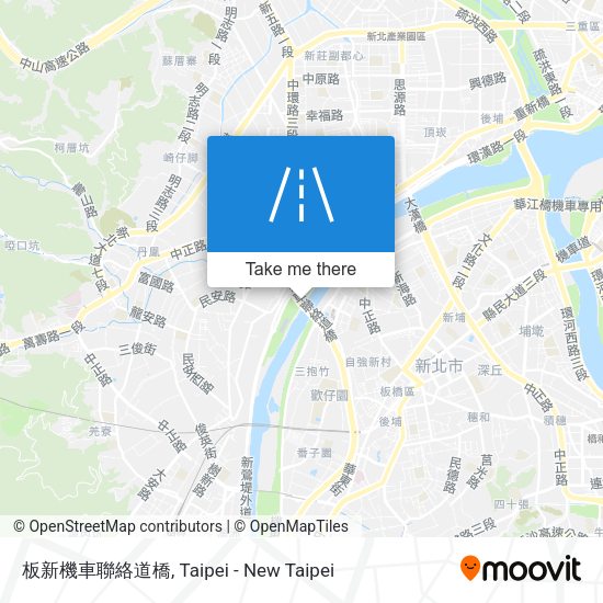 板新機車聯絡道橋地圖