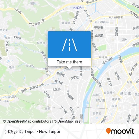 河堤步道 map