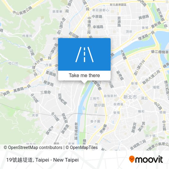 19號越堤道 map
