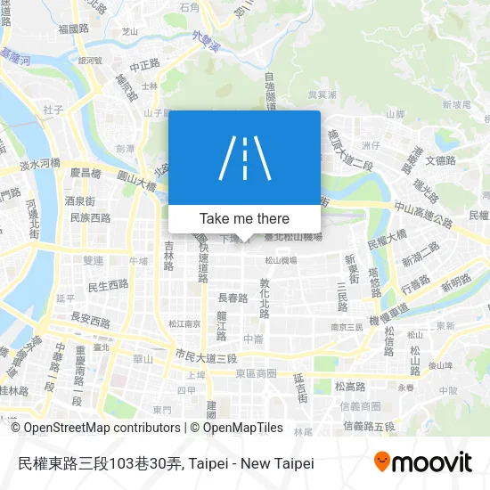 民權東路三段103巷30弄地圖