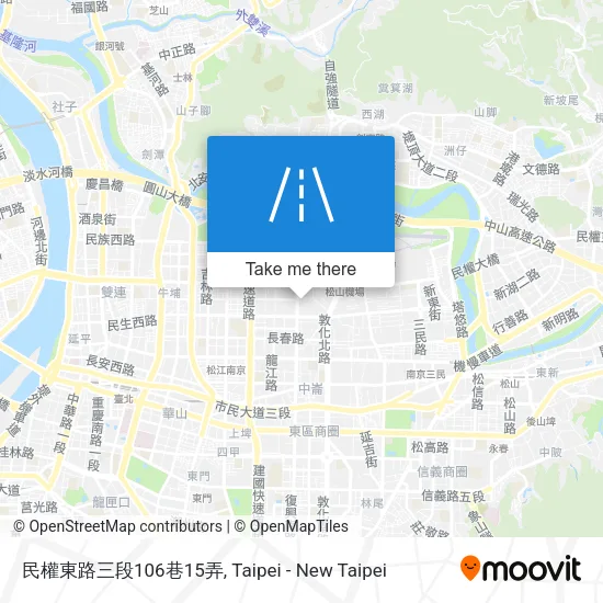 民權東路三段106巷15弄地圖